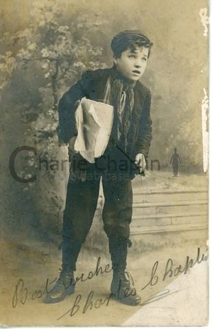 Young Charlie Chaplin as Billy in a stage production of Sherlock Holmes